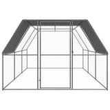 Outdoor Chicken Cage 3x6x2 m Galvanised Steel 3089325