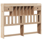 ZNTS Bookcase Bed without Mattress 140x200 cm Solid Wood Pine 3321834