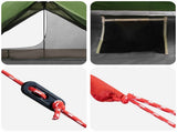Backpacking Tent Green 222 x 85 x 125 cm 42017415