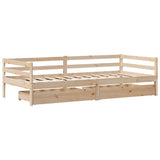 Daybed with Drawers without Mattress 80x200 cm Solid Wood 3302051