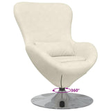 Egg Chair Cream 63 x 73 x 90 cm Velvet 42002733