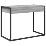 Desk with Storage Grey Sonoma 100 x 50 x 75 cm Engineered Wood 886477