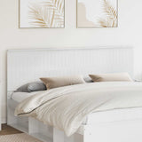 Headboard with Headboard Gloss White 200 cm Engineered wood 887719