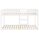 Bunk Bed without Mattress White 90x200 cm Solid Wood Pine 3206505