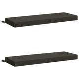 2-Piece Bench Cushions SOEST 2 pcs 100% Polyester Anthracite 949679