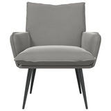 Armchair Light Grey Velvet 42047723