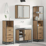 Bathroom Furniture Set 4 pcs Artisan Oak Engineered Wood 3402412