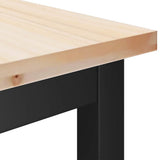 Dining Bench Natural 100 x 32.5 x 49 cm Solid pine wood 873786