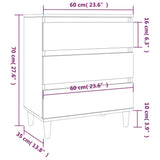 Sideboard Sonoma Oak 60x35x70 cm Engineered Wood 823043