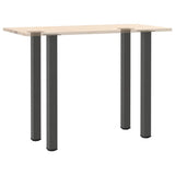 Bar Table Legs 4 pcs Anthracite 110-112 cm Steel 4012482