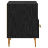 Bedside Table 2 pcs Black 40 x 35 x 47.5 cm Engineered Wood 882080
