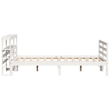 Bed Frame without Mattress White 140x200 cm Solid Wood Pine 3305827