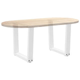Coffee Table Legs V-Shape 2 pcs White 50x cm Steel 4012629