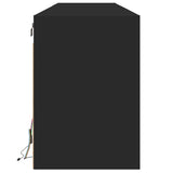 TV Wall Cabinet with LED Black 180x31x45 cm 3307941