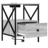 Bedside Cabinet 2 pcs Grey Sonoma 41.5 x 40.5 x 55 cm 859557