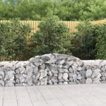 Arched Gabion Baskets 20 pcs 300x50x60/80 cm Galvanised Iron 3146679