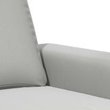 2-Seater Sofa Light Grey 140 cm Microfibre Fabric 348982
