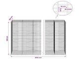 Gabion with 5 mm Wire and 5x10 cm Mesh 850x100x200 cm 3464891