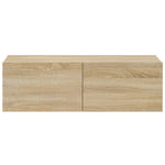 Wall TV Cabinets 2 pcs Sonoma Oak 100x30x30 cm Engineered Wood 804547