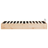 Ottoman Bed Frame with Storage Natural 150 x 200 cm 3418789