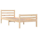 Bed Frame without Mattress Solid Wood 90x200 cm 814804