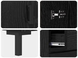 Sideboard Black oak 69.5 x 34 x 90 cm Engineered wood 881629
