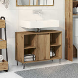 Bathroom Cabinet Artisan Oak 80 x 33 x 60 cm Engineered Wood 873896