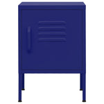 ZNTS Nightstand Navy Blue 35x35x51 cm Steel 336208