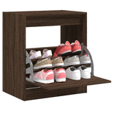 Shoe Cabinet Brown Oak 60x42x69 cm Engineered Wood 839986