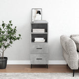 Sideboard Concrete Grey 34.5x34x90 cm Engineered Wood 828688