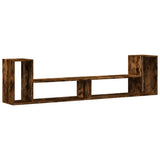 TV Cabinets 2 pcs Smoked Oak 100x30x50 cm Engineered Wood 840797