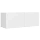8 Piece TV Cabinet Set White Engineered Wood 3114214
