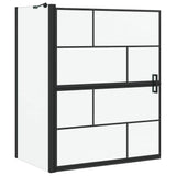 Bath Shower Screen Black and Transparent 100 x 68 x 128 cm 42018557