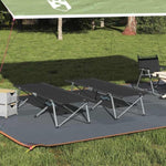 Folding Camping Bed 2 pcs Black 62 x 194 x 42 cm Oxford fabric 42003123