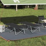 Folding Camping Bed 2 pcs Black 62 x 194 x 42 cm Oxford fabric 42003123