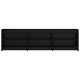 TV Cabinet 168 x 33 x 47 cm Black Oak Engineered Wood 8011236