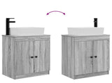 Bathroom Vanity with Sink Grey Sonoma 54 x 35 x 83 cm 890135