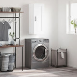 Wall Mounted Cabinet White 34.5x34x90 cm Engineered Wood 830508