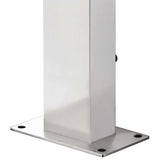 Garden Shower with Grey Base 225 cm Stainless Steel 3070782