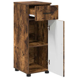 Bathroom Furniture Set 3 pcs Smoked Oak Engineered wood & Metal 3392958