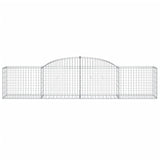 Arched Gabion Baskets 15 pcs 300x50x60/80 cm Galvanised Iron 3146677