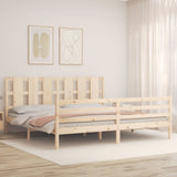 Bed Frame without Mattress 200x200 cm Solid Wood 3194136