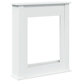 Fireplace Surround White 75x20x87.5 cm Engineered Wood 854580