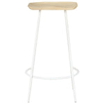 ZNTS Bar Stools 2 pcs Solid Mango Wood 320649