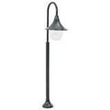 Garden Post Light E27 120 cm Aluminium Dark Green 44218