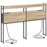 Headboard with Shelf Sonoma oak 140 cm Engineered wood 859696