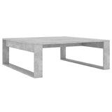 ZNTS Coffee Table Concrete Grey 100x100x35 cm Engineered Wood 808634