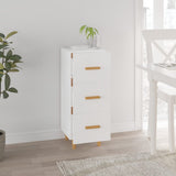 Sideboard White 34.5x34x90 cm Engineered Wood 812339