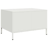 Coffee Table White 68.5x50x43.5 cm Cold-rolled Steel 851285