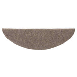 Stair Mats Self-adhesive 15 pcs 56x17x3 cm Beige Half Round 322354